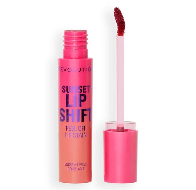 Revolution Sunset Lip Shift Peel Off Lip Stain Flushed Pink