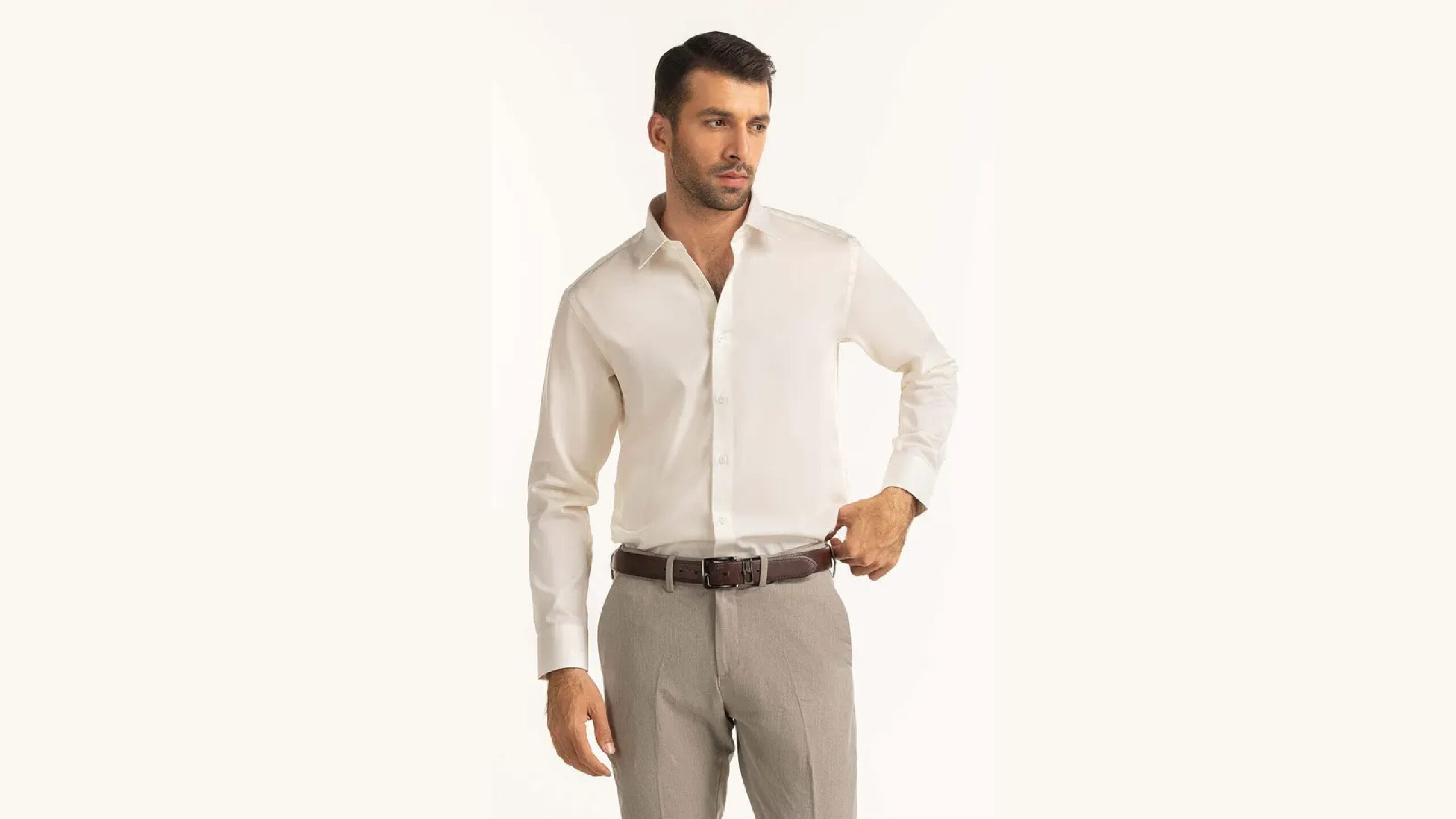 Off White Formal Shirt